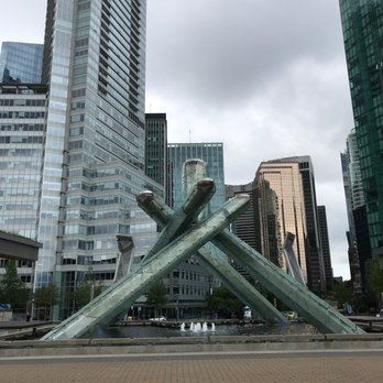 Olympic Cauldron - Cauldron with the city view - Public Art Near Me - Vancouver, British Columbia