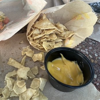Taco Bell - Bag of chips all crushed and literally a quarter cup of cheese dip. What!!??!!?? - Fast Food Near Me - Clifton Park, New York