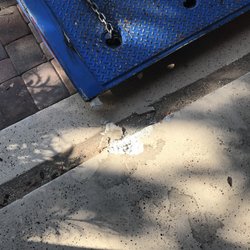 George & Sons Towing - Damaged concrete !!!