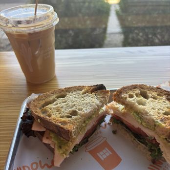 Window Coffee Bar - raspberry vanilla latte and turkey sandwich - Coffee & Tea Near Me - Phoenix, Arizona