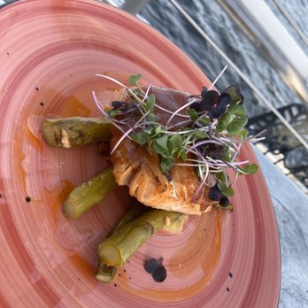 Persimmons Waterfront Restaurant - Peach BBQ Salmon - New American Near Me - New Bern, North Carolina Persimmons Waterfront Restaurant - Peach BBQ Salmon - New American Near Me - New Bern, North Carolina
