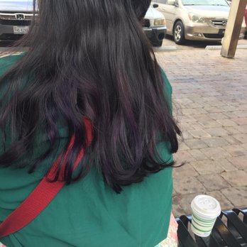Fuss & Bother - Shades of purple. It's more vibrant in the sunlight! - Hair Salons Near Me - Durham, North Carolina