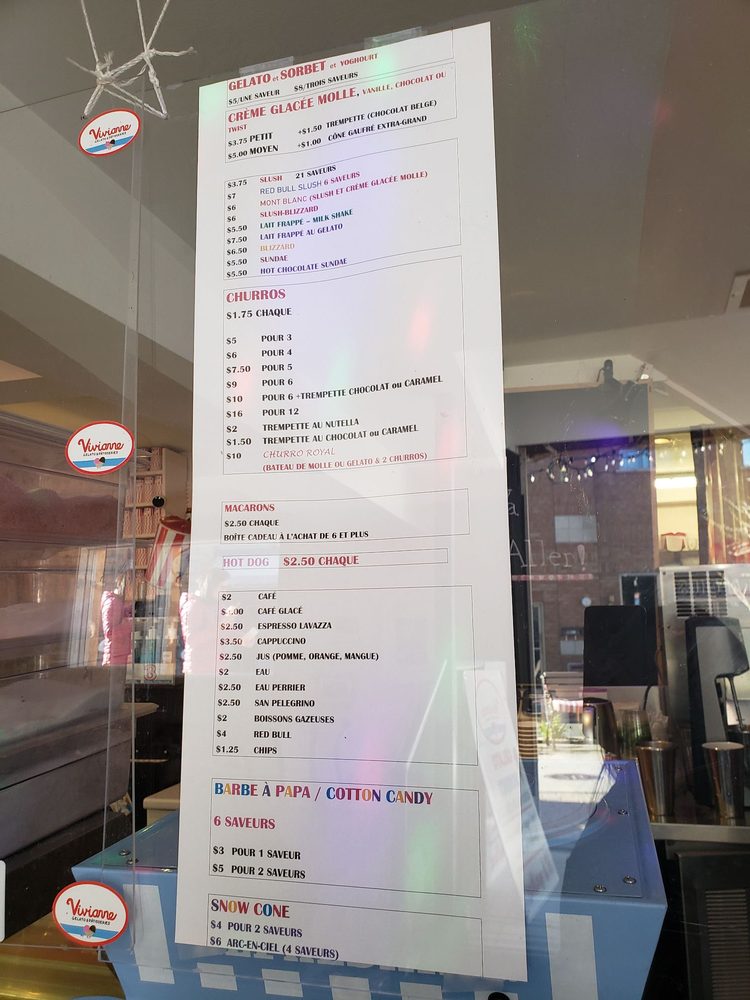 VIVIANNE GELATO & PASTRIES 141 Rue SainteAnne, SainteAnnedeBellevue, Quebec Ice Cream