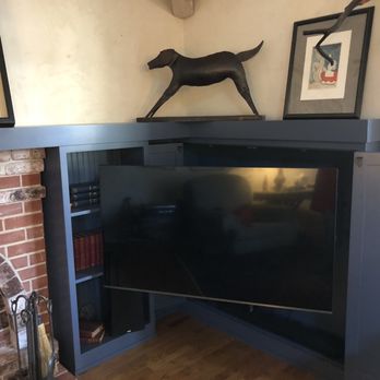 Smith's Custom Cabinets - TV out on Arm - General Contractors Near Me - Napa, California Smith's Custom Cabinets - TV out on Arm - General Contractors Near Me - Napa, California