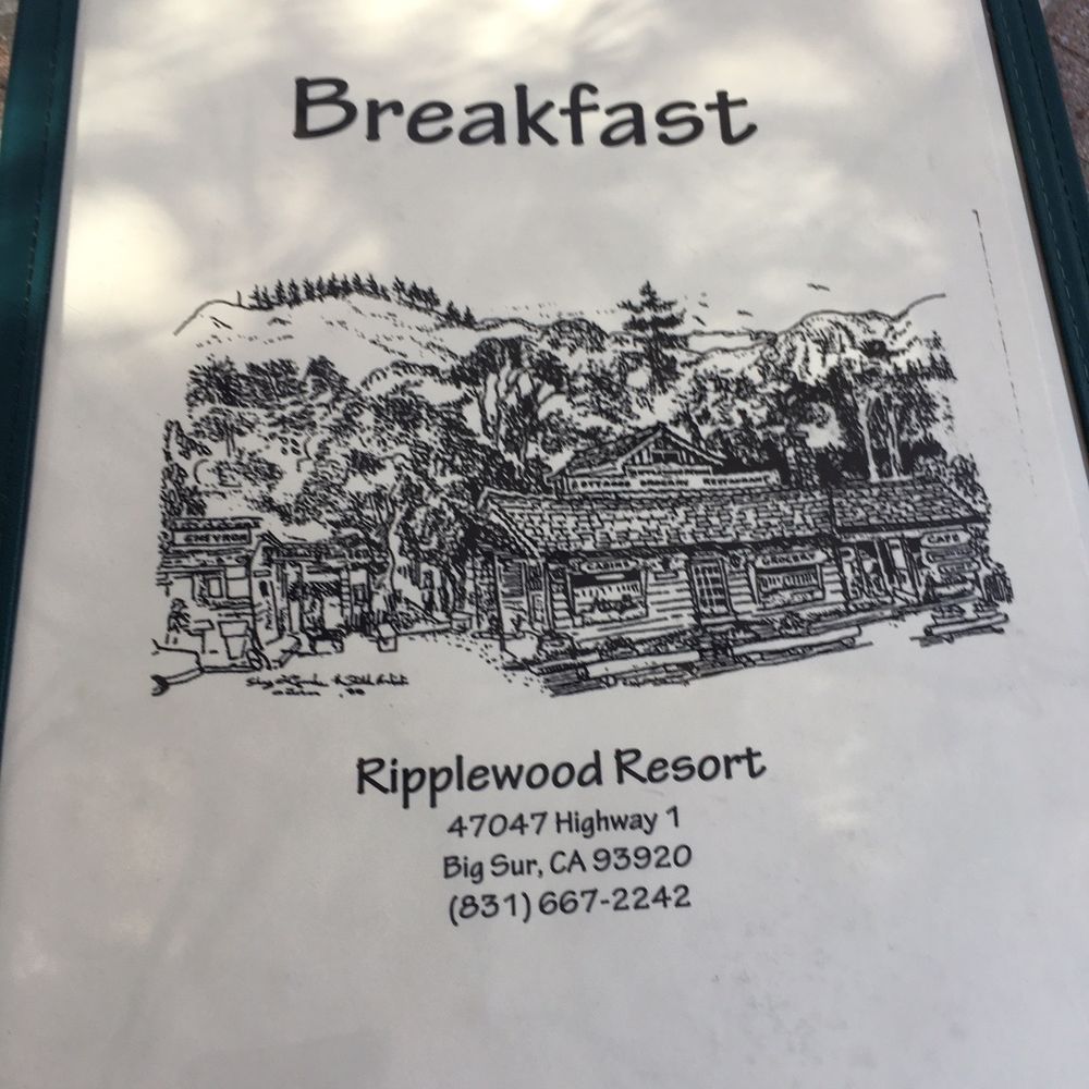 Ripplewood Cafe - Menu - Breakfast & Brunch Near Me - Big Sur, California Ripplewood Cafe - Menu - Breakfast & Brunch Near Me - Big Sur, California