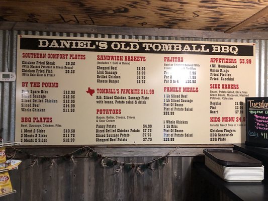 Menu photo 5 Daniel's Old Tomball BBQ Tomball, TX Menu photo 5 Daniel's Old Tomball BBQ Tomball, TX