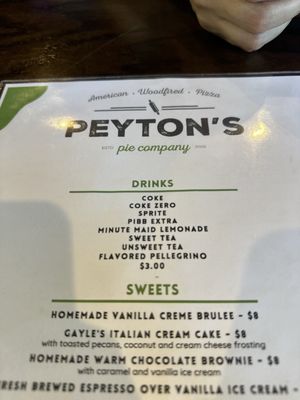 Menu photo 3 Peyton's Pie Company Flowery Branch, GA