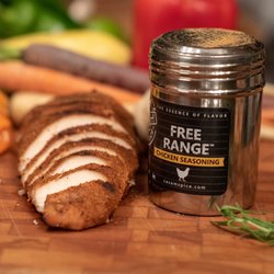 Casa M Spice Company - Casa M Spice Co® Free Range® seasoning on chicken breast
