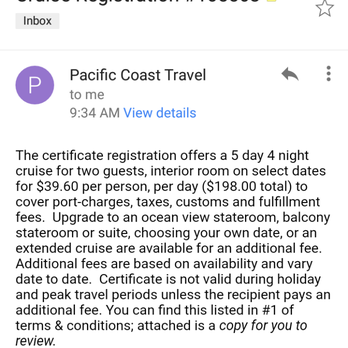 Pacific Coast Travel - EVERY CRUISE IS A MINIMUM OF 434, WITH PORT FEES, TAXES AND REGISTRATION - Travel Services Near Me - Atascadero, California Pacific Coast Travel - EVERY CRUISE IS A MINIMUM OF 434, WITH PORT FEES, TAXES AND REGISTRATION - Travel Services Near Me - Atascadero, California