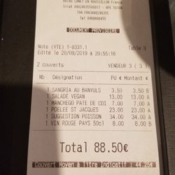 Can Marcel - Very reasonable meal for 2. we were to full for desert which looked amazing