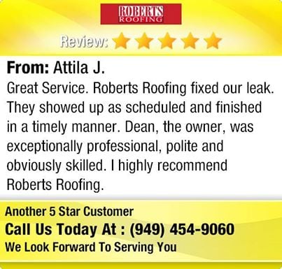 Slide of Robert's Roofing