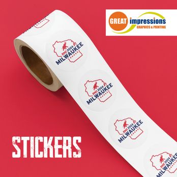 Great Impressions - We have all types of stickers. Call today: 414-536-7646 - Graphic Design Near Me - Milwaukee, Wisconsin Great Impressions - We have all types of stickers. Call today: 414-536-7646 - Graphic Design Near Me - Milwaukee, Wisconsin