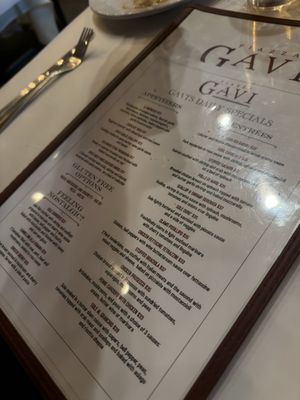 Menu photo 1 Piazza Gavi Tucson, AZ