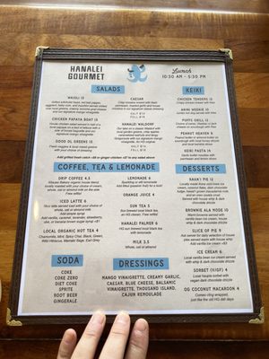 Menu photo 2 Hanalei Gourmet Hanalei, HI Menu photo 2 Hanalei Gourmet Hanalei, HI