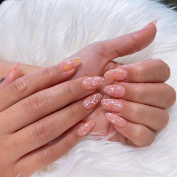 Varnish Lab - Virgo Horoscope GelX nails done by Jesse - Nail Salons Near Me - Playa Vista, California