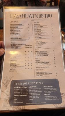Menu photo 2 Pizza Heaven Bistro Phoenix, AZ