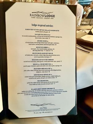 Menu photo 6 Rainbow Lodge Houston, TX