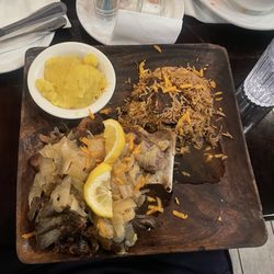 Bel Air - Grilled Goat Meat with Pilau (seasoned rice with beef)