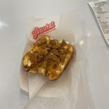 Yonutz - A premium smashed donut with biscoff bits. Would you pay $12? - Donuts Near Me - Las Vegas, Nevada Yonutz - A premium smashed donut with biscoff bits. Would you pay $12? - Donuts Near Me - Las Vegas, Nevada