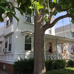 Ocean City Mansion - The front porch where we ate breakfast.