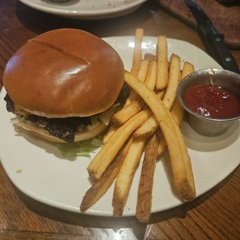 Outback Steakhouse - My burger. Very thick, couldn't eat all of it. - Steakhouses Near Me - Las Vegas, Nevada Outback Steakhouse - My burger. Very thick, couldn't eat all of it. - Steakhouses Near Me - Las Vegas, Nevada