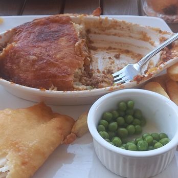 Fish and Chips Houston - Half oh a Shephards Pie, Fish and Chips. - British Near Me - Kemah, Texas
