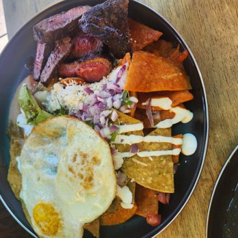 Pradera Brunch - Chilaquiles with flank steak - Breakfast & Brunch Near Me - Baldwin Park, California