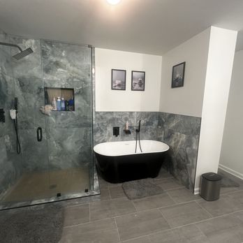 Instant Projects US - Master bathroom, had the jacuzzi tub removed, wall knocked out, and new shower installed. - Roofing Near Me