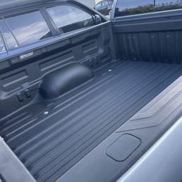 Rhino lined my 2012 Tundra that I just picked up (the bed was bare and needed to get lined). It's way better than those plastic bed liners!