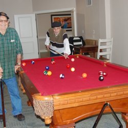 Billiards Room with a pool table, darts, chess, checkers, a black jack table and so much more.