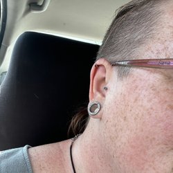 Golden Rule - My newest addition, Tragus. Barely even hurt