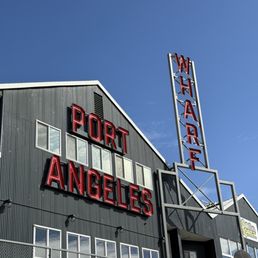 The ferry port is right next to the Port Angeles Wharf
