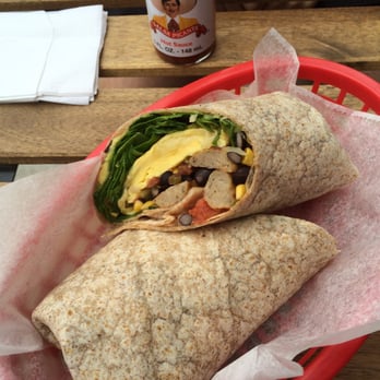 Eagle Trading - Breakfast Burrito - Sausage ($8 with $2 extra for sausage) - Cafes Near Me - Brooklyn, New York Eagle Trading - Breakfast Burrito - Sausage ($8 with $2 extra for sausage) - Cafes Near Me - Brooklyn, New York