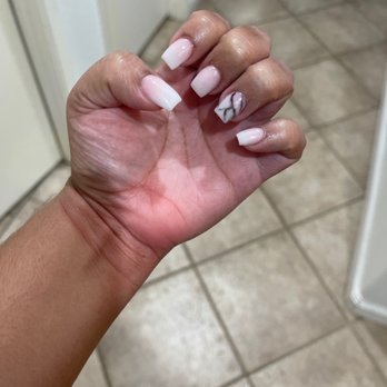 Diamond Nails Spa - Does not look like marble at all - Nail Salons Near Me - Murrieta, California