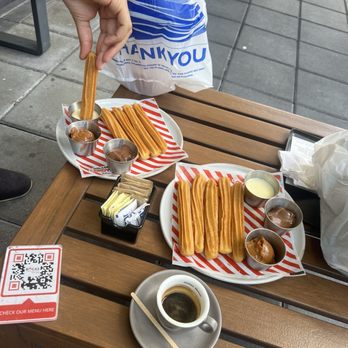 Bocas Grill Brickell - Churros with Nutella, sweet condensed milk, and caramel dips - Bars Near Me - Miami, Florida