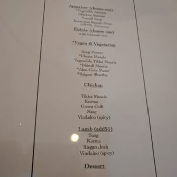Yaar Indian Restaurant - Prix fixe menu - Indian Near Me - Astoria, New York