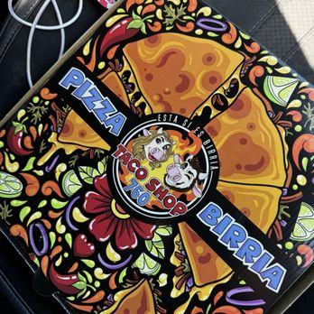 Taco Shop 760 - Super cute packaging for their birria pizza . - Tacos Near Me - Indio, California Taco Shop 760 - Super cute packaging for their birria pizza . - Tacos Near Me - Indio, California