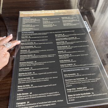 Havana's Cuban Cuisine - Menu. - Cuban Near Me - Orlando, Florida Havana's Cuban Cuisine - Menu. - Cuban Near Me - Orlando, Florida