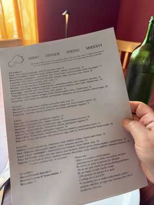 Menu photo 1 Mimo Houston, TX