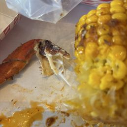 Overcooked Dungeness crab.