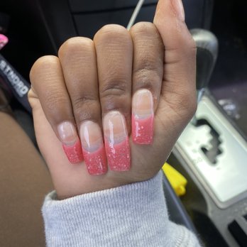 Nail It & Spa - Failed French tip. Chunky acrylics and polish - Nail Technicians Near Me - Oceanside, California Nail It & Spa - Failed French tip. Chunky acrylics and polish - Nail Technicians Near Me - Oceanside, California