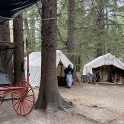 Liarsville Salmon Bake - A tent city