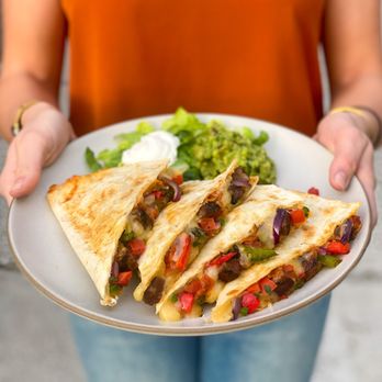 QDOBA Mexican Eats - Grilled quesadillas are stuffed with chef-selected ingredients like grilled steak and hand-sliced,
sautéed-in-house fajita ve... - Mexican Near Me - Grand Junction, Colorado QDOBA Mexican Eats - Grilled quesadillas are stuffed with chef-selected ingredients like grilled steak and hand-sliced,
sautéed-in-house fajita ve... - Mexican Near Me - Grand Junction, Colorado