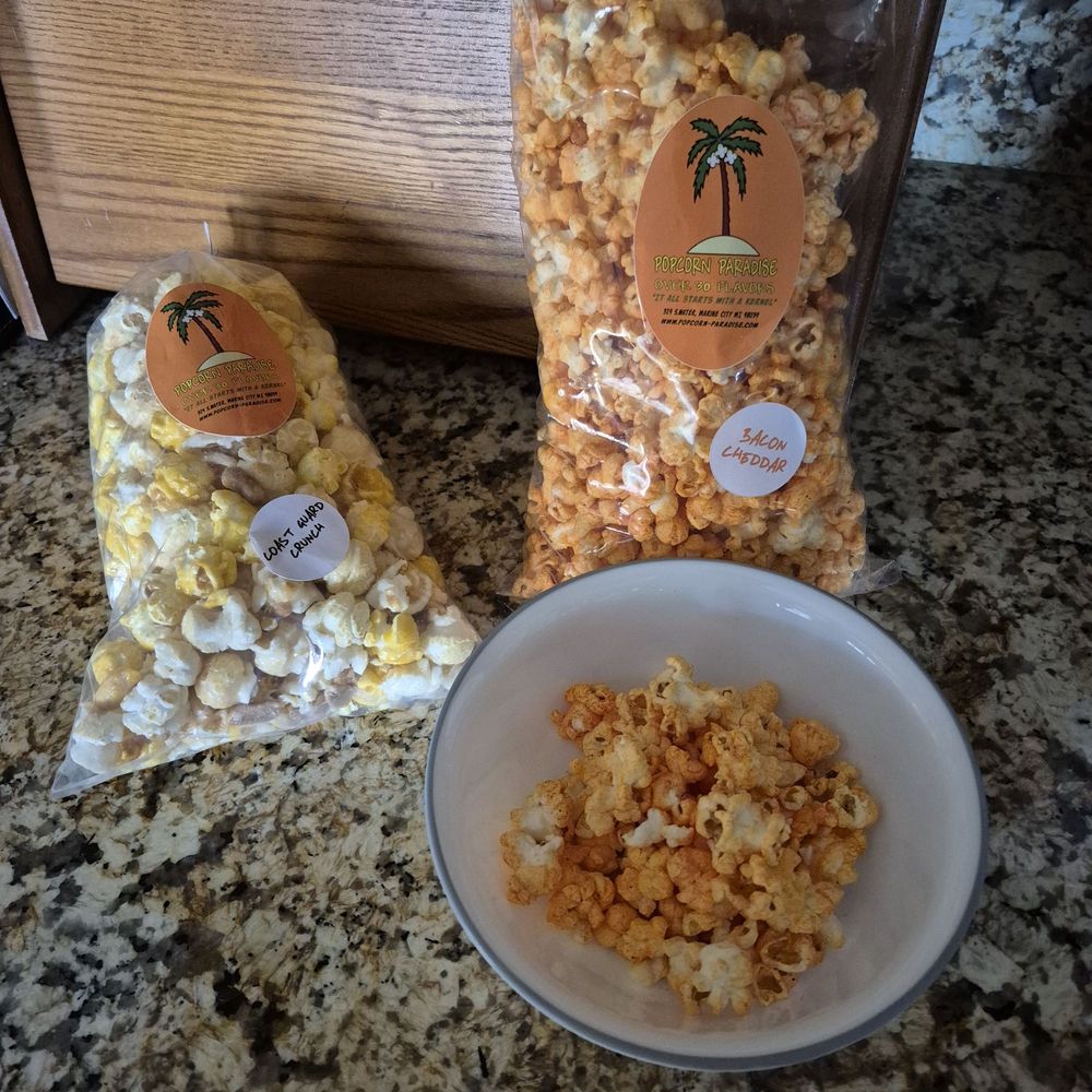 Popcorn Paradise - My Popcorn Paradise purchases on My BDay 9/17/2025 from Marine City. "Coast Guard Crunch + Bacon Cheddar" - Delicious - Popcorn Shops Near Me - Marine City, Michigan Popcorn Paradise - My Popcorn Paradise purchases on My BDay 9/17/2025 from Marine City. "Coast Guard Crunch + Bacon Cheddar" - Delicious - Popcorn Shops Near Me - Marine City, Michigan