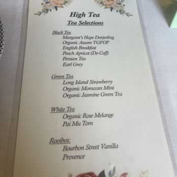 Tea List - Tea menu - Coffee & Tea Near Me - Davis, California