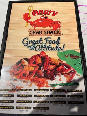 Menu photo 7 Angry Crab Shack Casa Grande, AZ