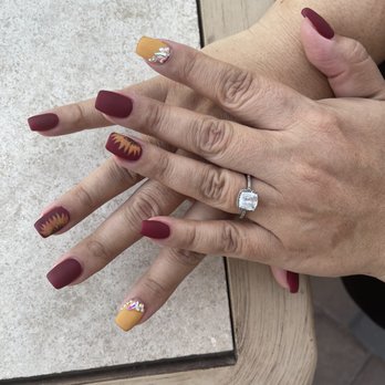 Tuyet Royal Nails - My new fall design...FAB!! - Nail Salons Near Me - Peoria, Arizona