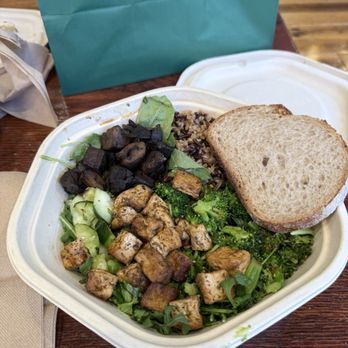 sweetgreen - Healthy Salads, Wraps, and Bowls - custom shroomami bowl with bread - Salad Near Me - San Francisco, California sweetgreen - Healthy Salads, Wraps, and Bowls - custom shroomami bowl with bread - Salad Near Me - San Francisco, California