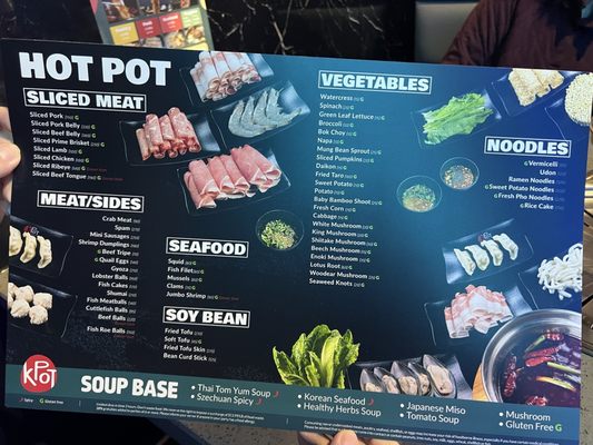 Menu photo 2 KPOT Korean BBQ & Hot Pot Sioux Falls, SD Menu photo 2 KPOT Korean BBQ & Hot Pot Sioux Falls, SD