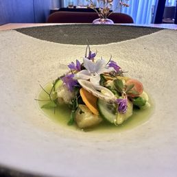 Grilled in raw vegetables